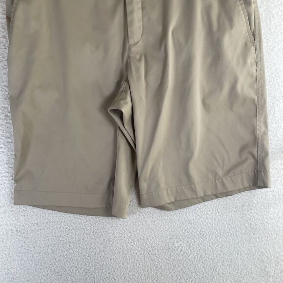 Nike Golf Shorts Mens Sz 34 Dri-Fit Khaki Beige Bone Tech Chino Stretch - Picture 12 of 16